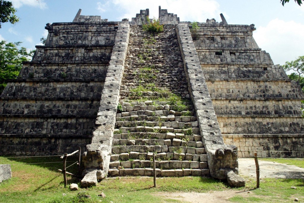 Chichen Itza The Tomb of the High Priest is also known as the Ossuary or Osario, meaning burial place