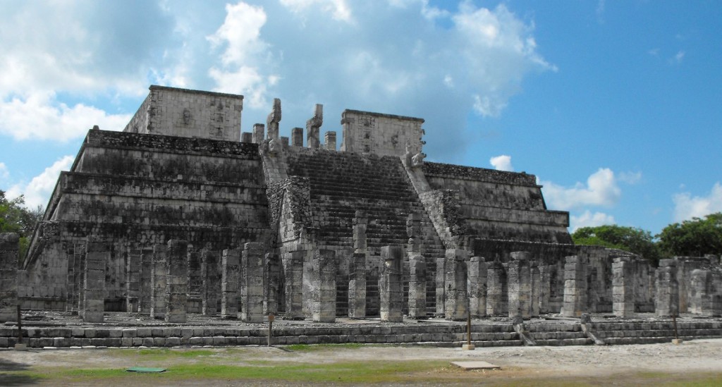 Chichen Itza The Plaza of a Thousand Columns is an interesting eclectic group of buildings surrounding a broad plaza