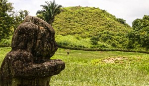 Olmec pyramid located at Ventana Veracruz. Covered with vegetation