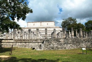 Chichen Itza The Plaza of a Thousand Columns is an interesting eclectic group of buildings surrounding a broad plaza