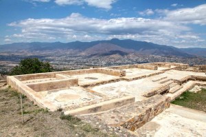 Atzompa , Zapotec Ruins overlooks Monte Alban and Oaxaca